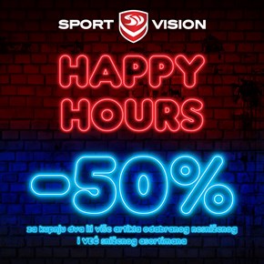 SAMO DANAS HAPPY HOURS<br/>DONOSI TI -50% POPUSTA!